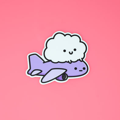 Cloud Plane Sticker