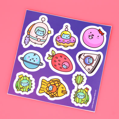 Commander Kitty Sticker Sheet