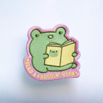 Read A Froggin' Book Iron on patch - New color!