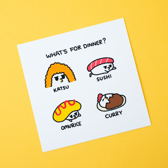 Grumpy Chicken Art Print – What's For Dinner?