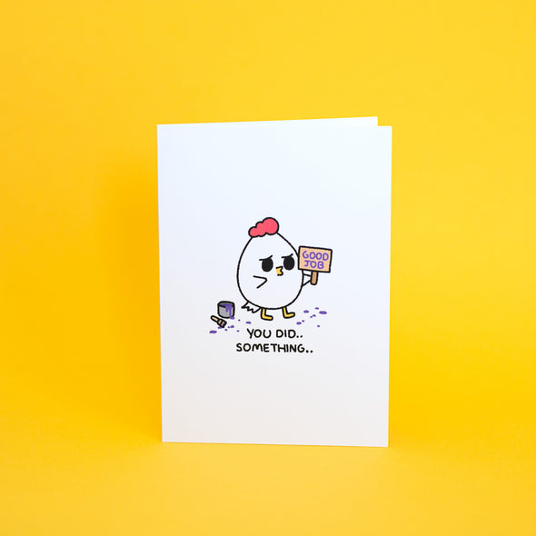 Grumpy Chicken Congratulations Greeting Cards