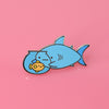 Shark Friends! – Goldfish Shark Enamel Pin