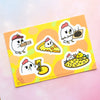 Grumpy Chicken Pizza Sticker Sheet