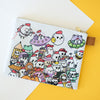 Lots of Grumpy Chicken Zipper Pouch