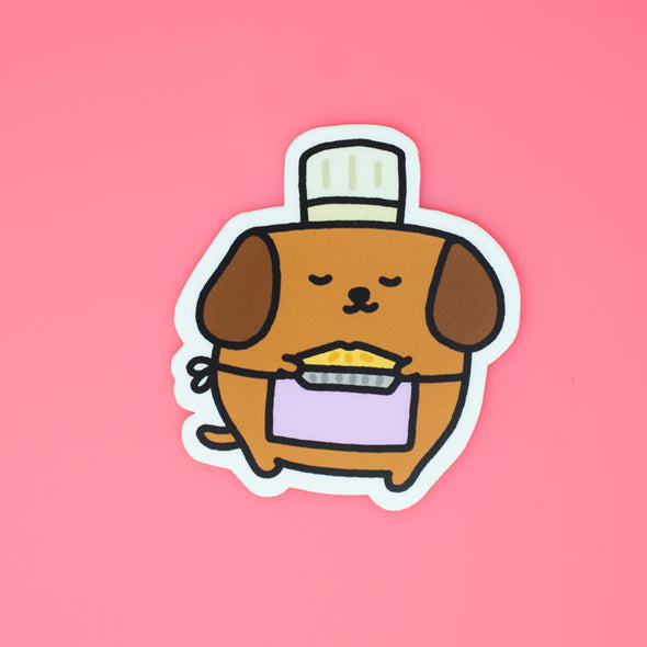Mocha Doggo Sticker - Pie