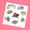 Ohayo-Neko Sticker Set