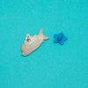 Shark Friends! – Pancake Shark Enamel Pin