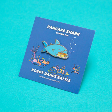 Shark Friends! – Pancake Shark Enamel Pin