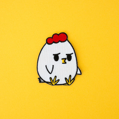 Grumpy Chicken Iron on patch