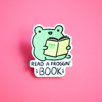 Read a Froggin' Book Sticker