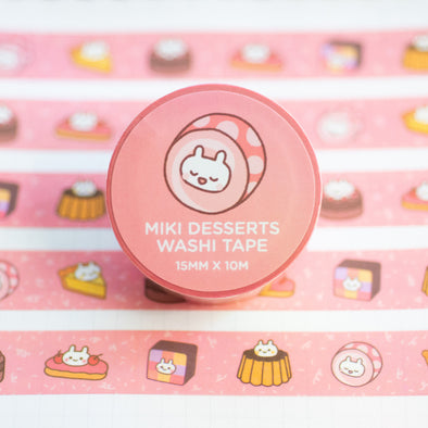 Miki The Bunny Desserts Washi Tape