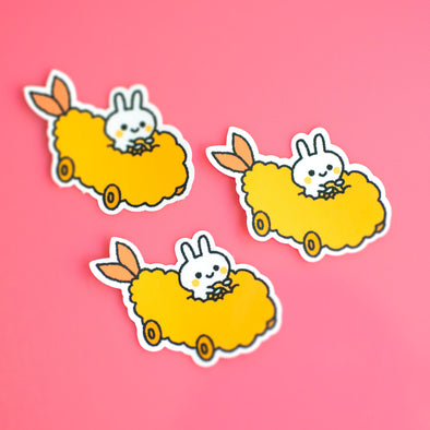 Miki The Bunny Tempura Car Sticker