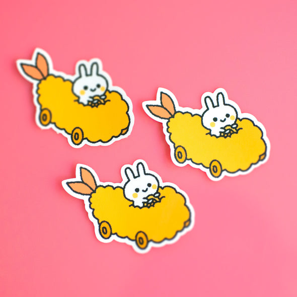 Miki The Bunny Tempura Car Sticker