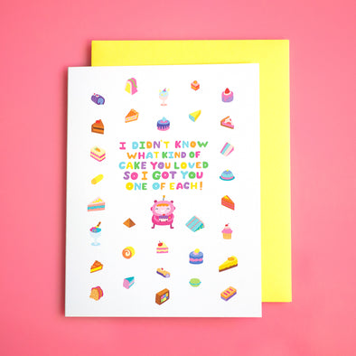 All The Cakes Greeting Card