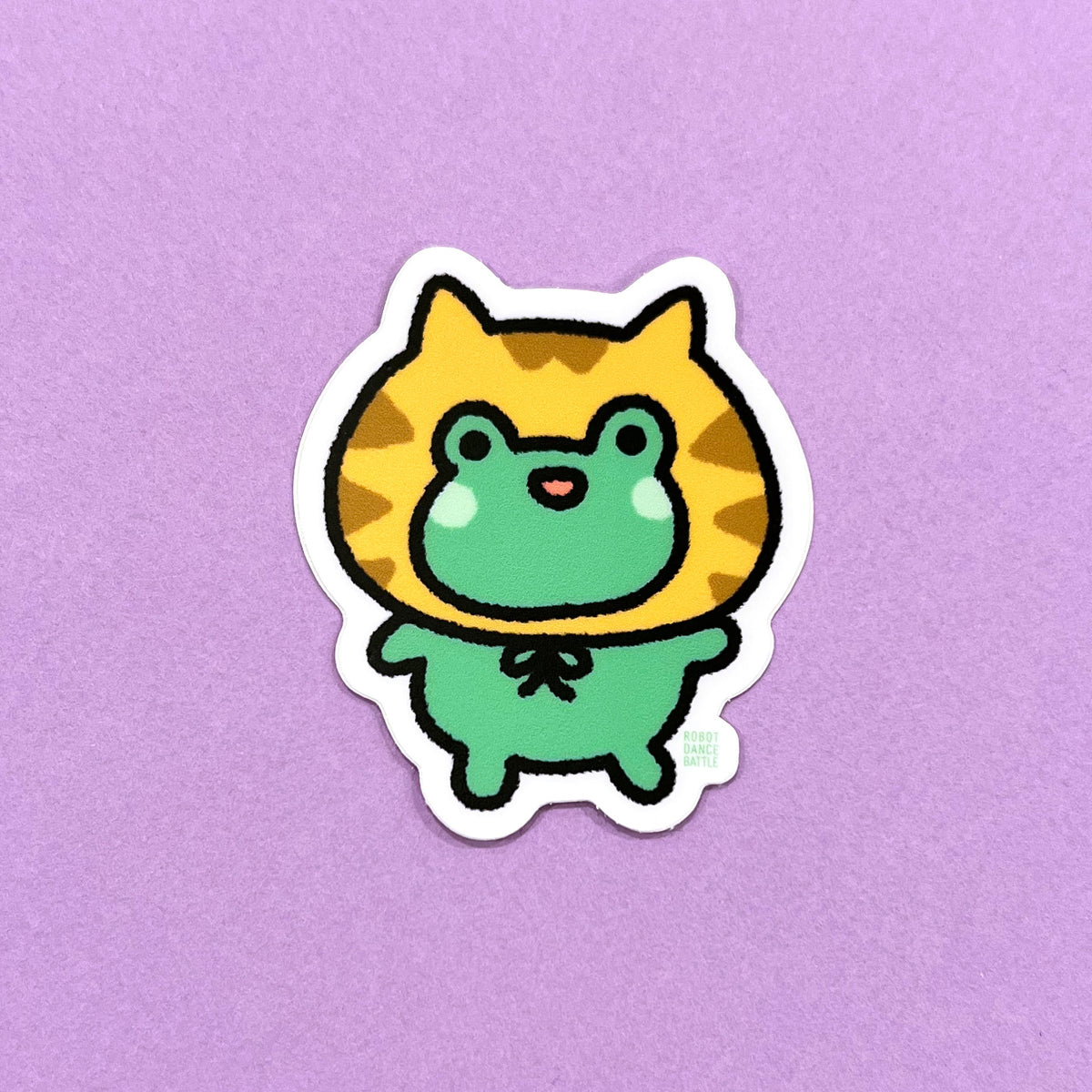 Cat Frog Sticker – Robot Dance Battle
