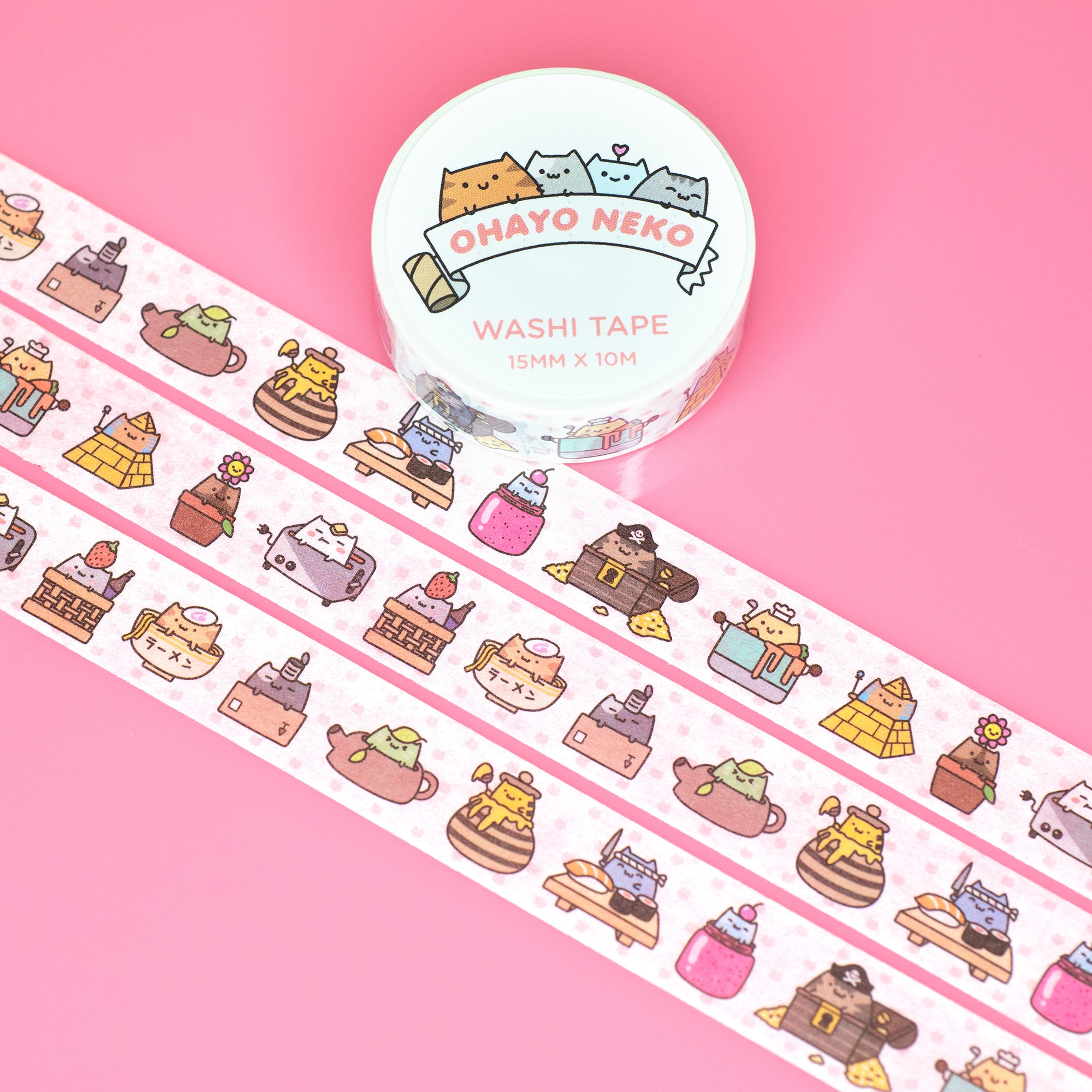 Washi Tape - Playing Cat | Cute Washi Tape | Cat Washi Tape