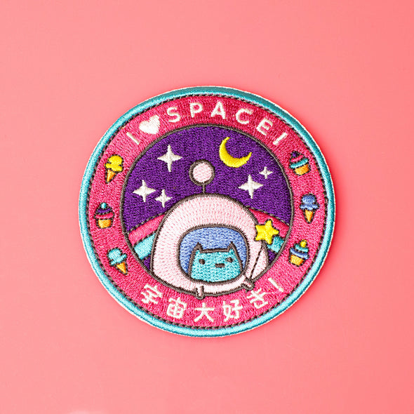 Commander Kitty Space Program Iron on patch