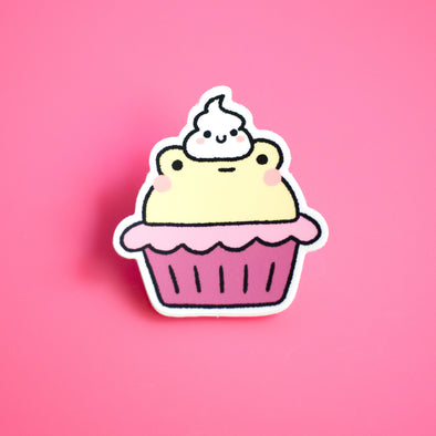 Cupcake Frog Sticker
