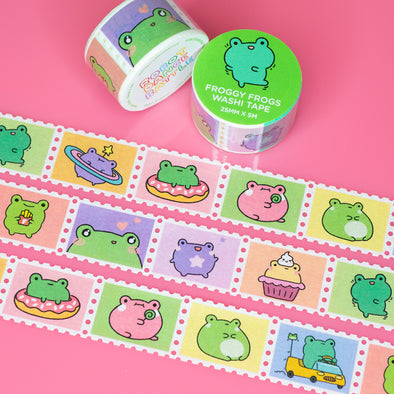 Froggy Frogs Stamp Washi Tape