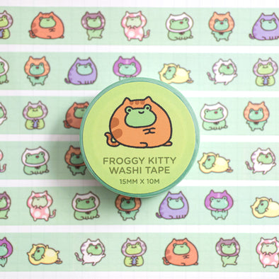 Froggy Kitty Washi Tape