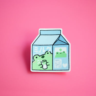 Wasabi the Frog Enamel Pin – Robot Dance Battle