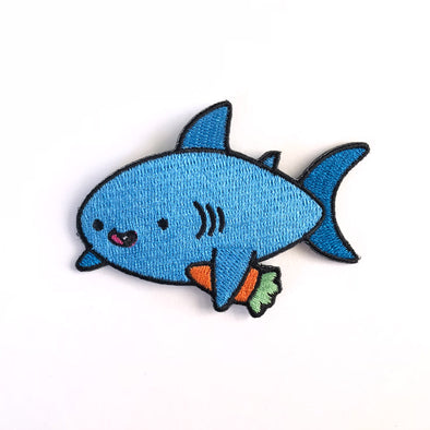 Carrot Shark Iron on patch