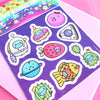 Space cat sticker sheet