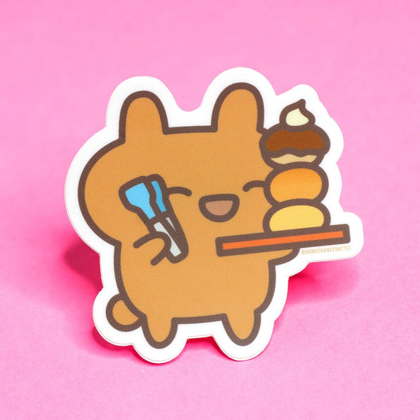 Bunny With Pastries Sticker