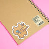 Bunny With Pastries Sticker