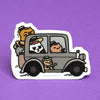 Cat Gang Mob Boss Grumpy Chicken Sticker