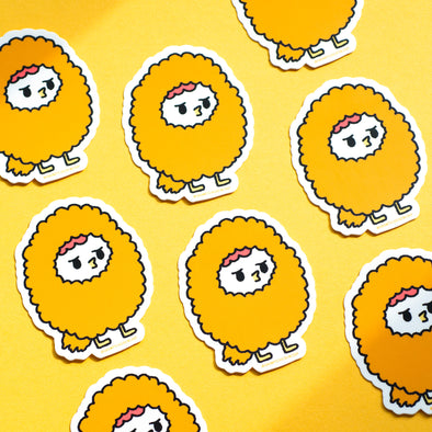 "Fried" Grumpy Chicken sticker
