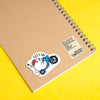 Grumpy Chicken Let's Go Sticker
