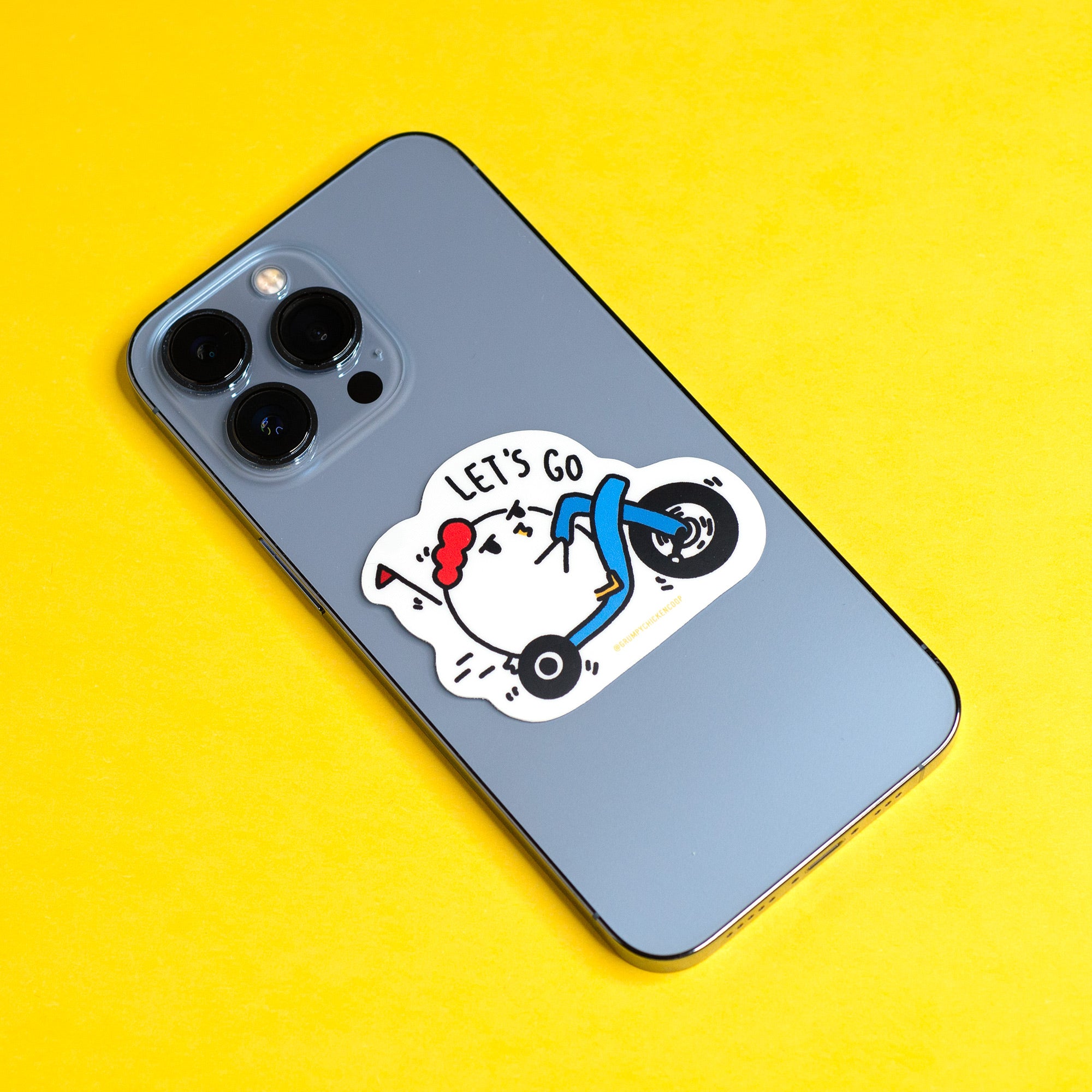 Sticker Meme Let's Go Grumpy Chicken Let's Go Sticker – Robot Dance Battle