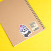 Grumpy Chicken Skateboard Sticker