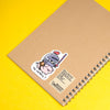 Grumpy Chicken Heroic Knight Sticker