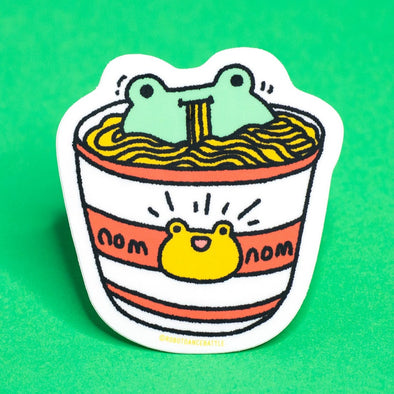 Instant Ramen Frog Sticker