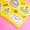 Grumpy Chicken Dimsum Sticker Sheet