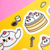 Grumpy Chicken Dimsum Sticker Sheet