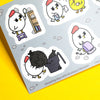Grumpy Chicken Cleaning Day Sticker Sheet