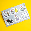 Grumpy Chicken Cleaning Day Sticker Sheet