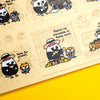 Grumpy Chicken Cat Gang Sticker Sheet