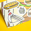 Grumpy Chicken Sandwich Sticker Sheet