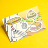 Grumpy Chicken Sandwich Sticker Sheet