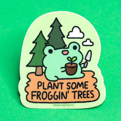 Plant Some Froggin' Tree Sticker