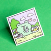 Froggy Picnic Sticker