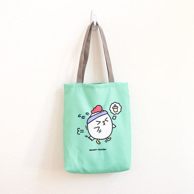 Gym Time Grumpy Chicken Tote Bag