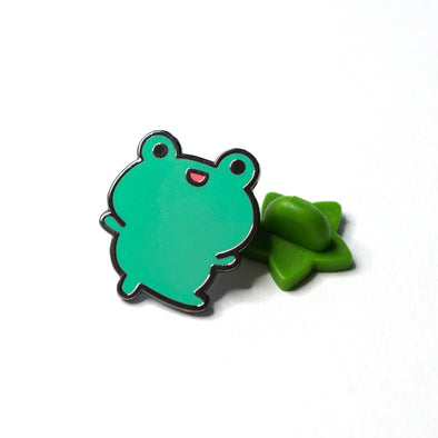 Wasabi the Frog Enamel Pin