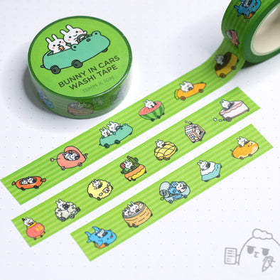 Bunny Cars Washi Tape