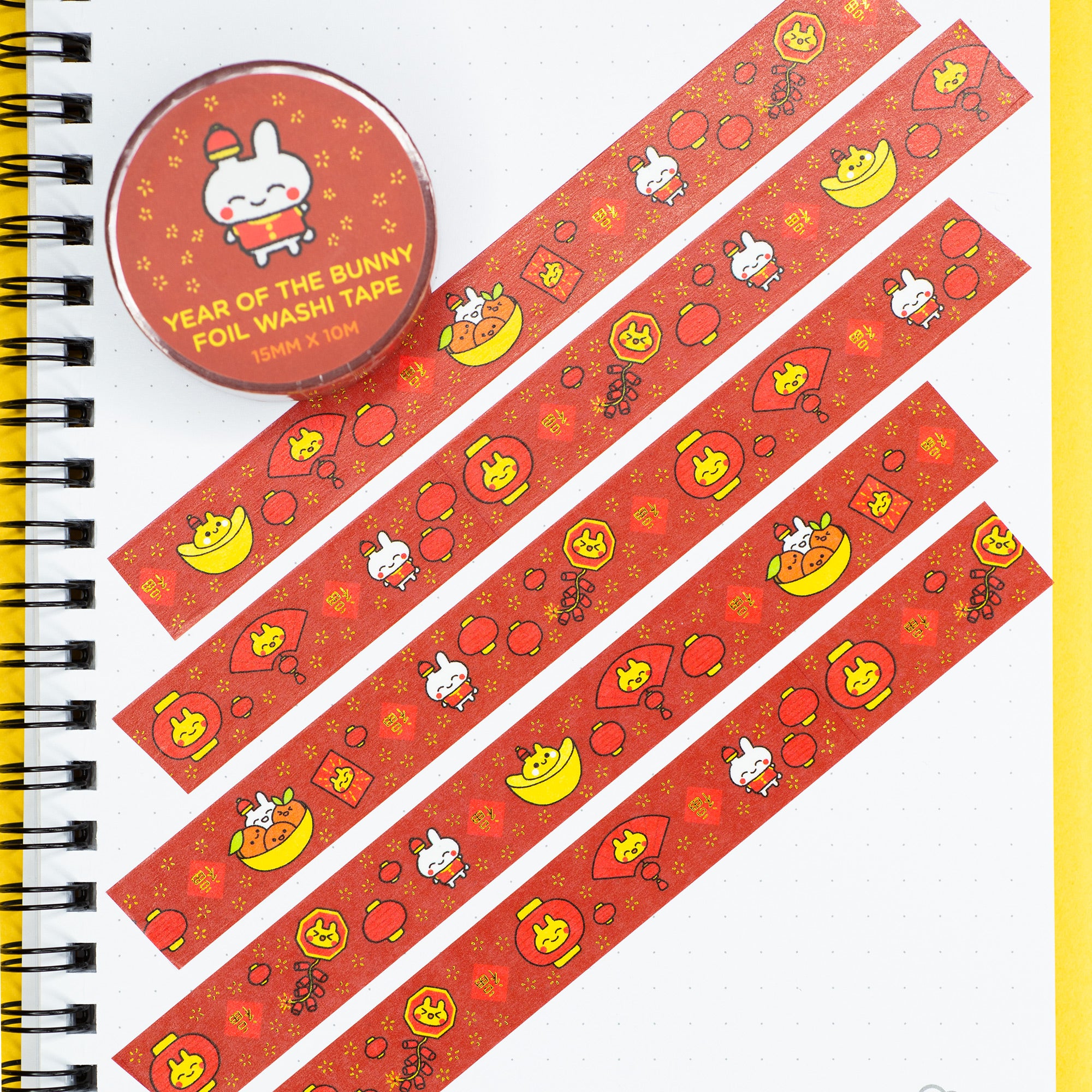 Lunar New Year Gold Foil Washi Tape